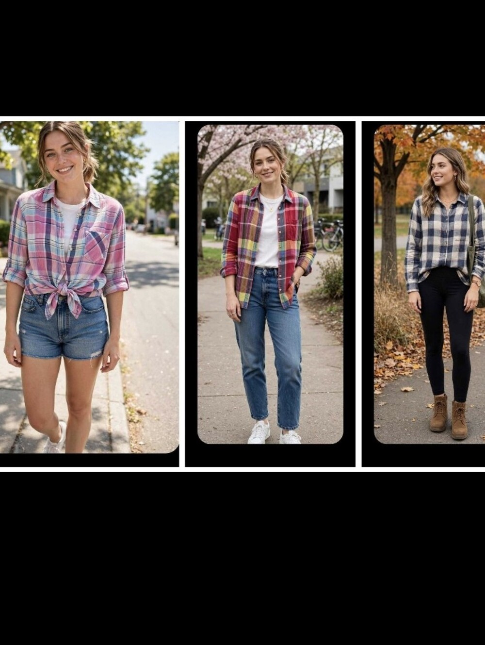 3  Women's button down Shirts  ....
